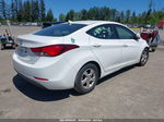 2014 Hyundai Elantra Se White vin: 5NPDH4AE2EH449489