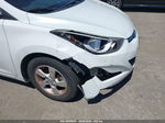 2014 Hyundai Elantra Se White vin: 5NPDH4AE2EH449489