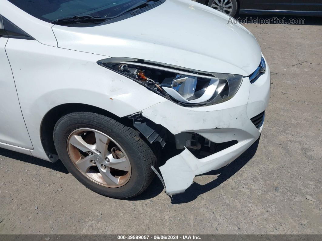 2014 Hyundai Elantra Se Белый vin: 5NPDH4AE2EH449489