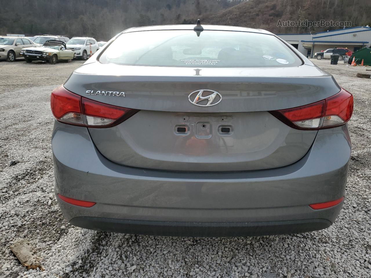 2014 Hyundai Elantra Se Gray vin: 5NPDH4AE2EH467779