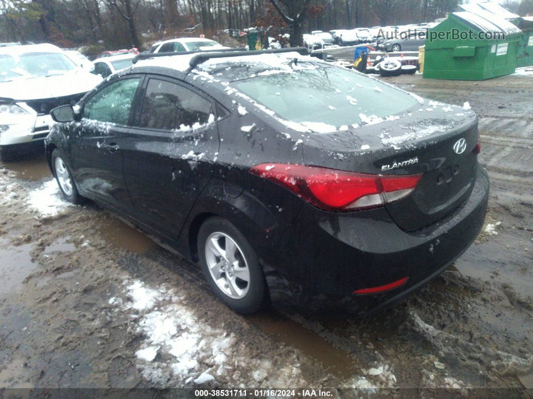 2014 Hyundai Elantra Se Black vin: 5NPDH4AE2EH468544