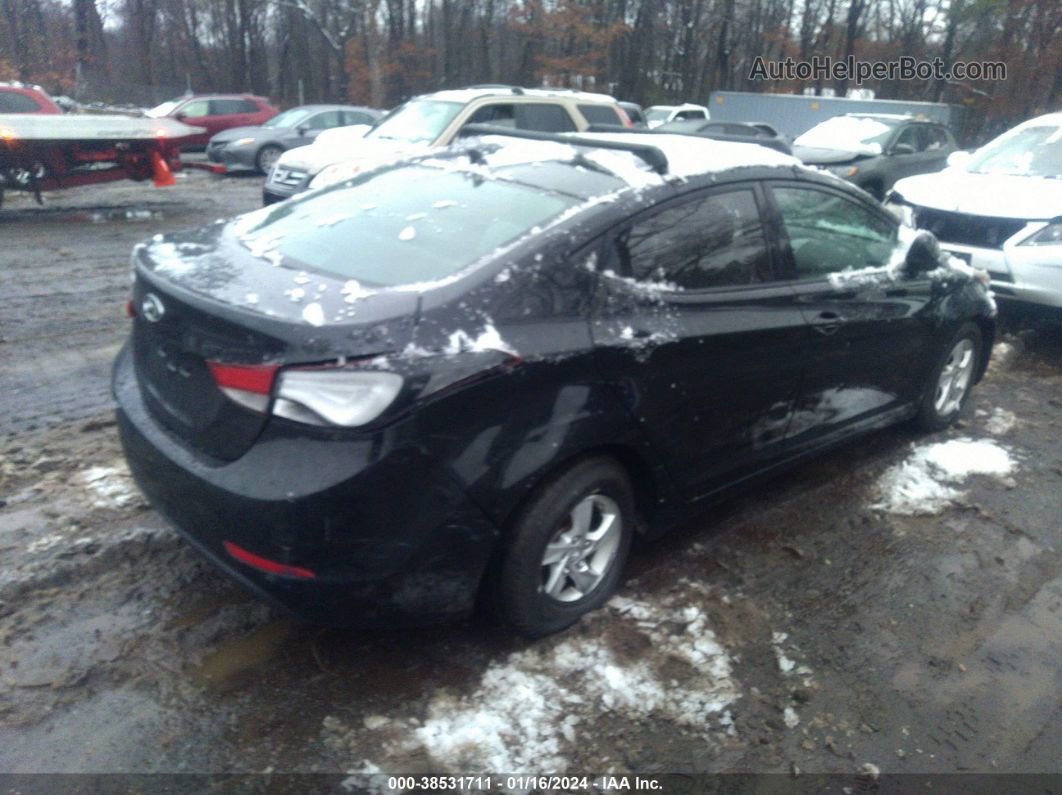 2014 Hyundai Elantra Se Black vin: 5NPDH4AE2EH468544