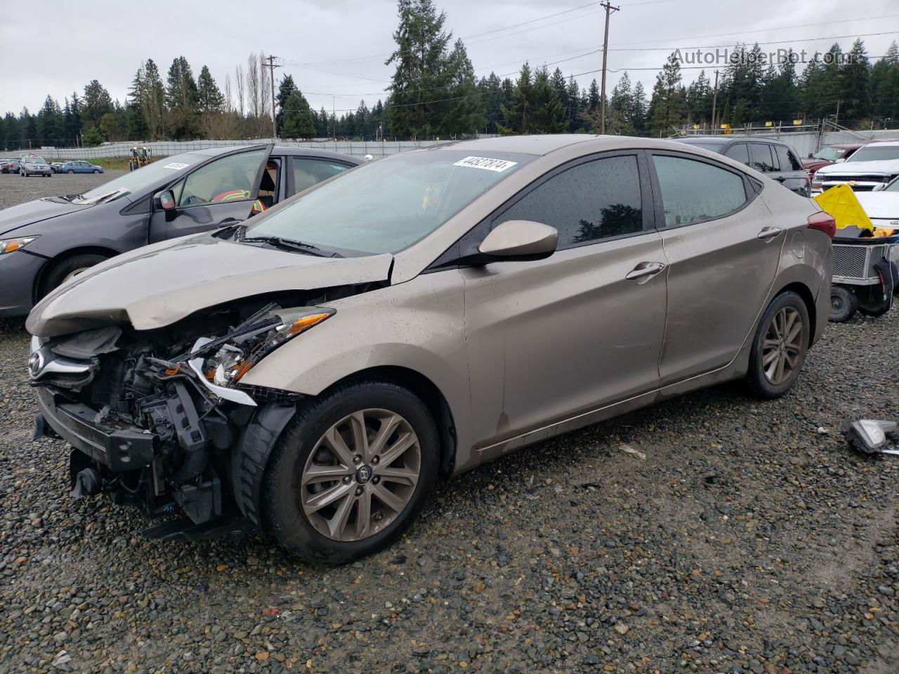 2014 Hyundai Elantra Se Tan vin: 5NPDH4AE2EH469113