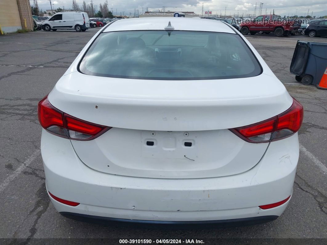 2014 Hyundai Elantra Limited White vin: 5NPDH4AE2EH478815