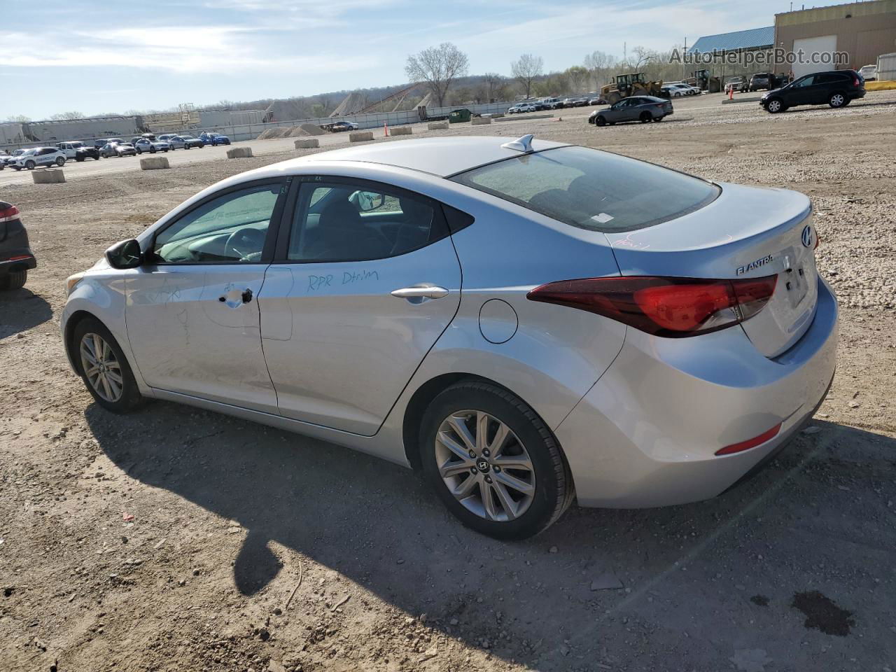 2014 Hyundai Elantra Se Серебряный vin: 5NPDH4AE2EH479415