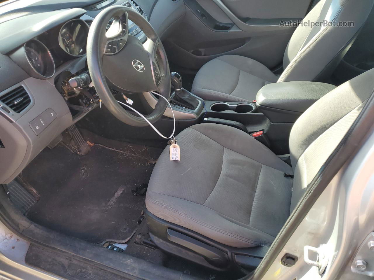 2014 Hyundai Elantra Se Серебряный vin: 5NPDH4AE2EH479415