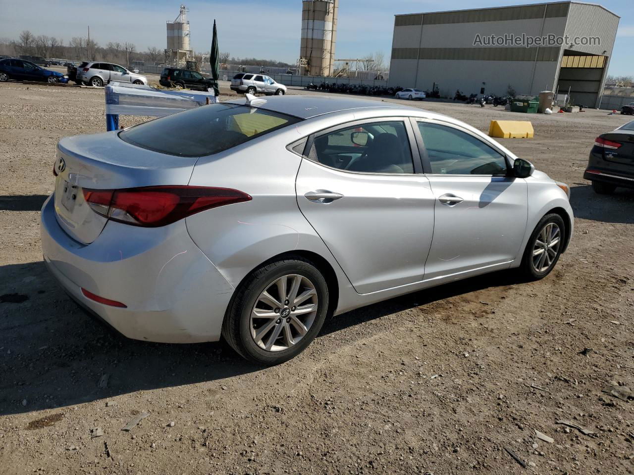 2014 Hyundai Elantra Se Silver vin: 5NPDH4AE2EH479415