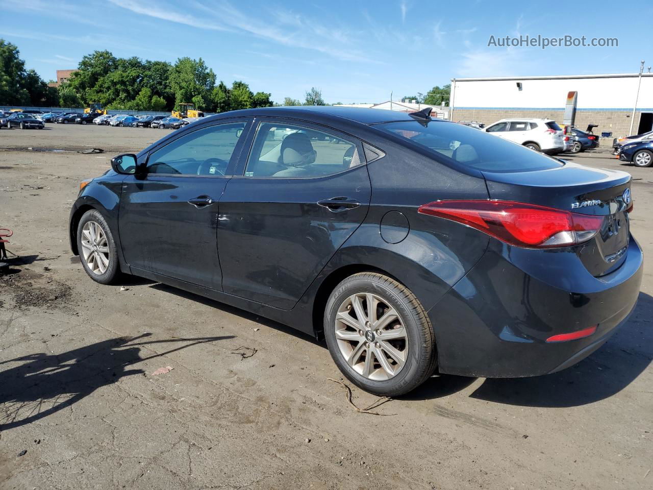 2014 Hyundai Elantra Se Black vin: 5NPDH4AE2EH480810