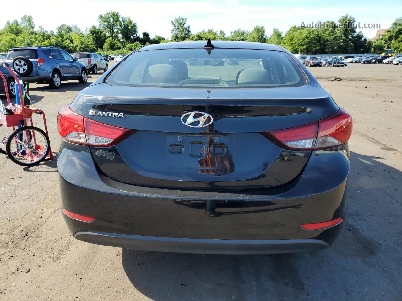 2014 Hyundai Elantra Se Black vin: 5NPDH4AE2EH480810