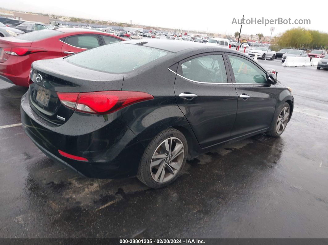 2014 Hyundai Elantra Limited Black vin: 5NPDH4AE2EH481178