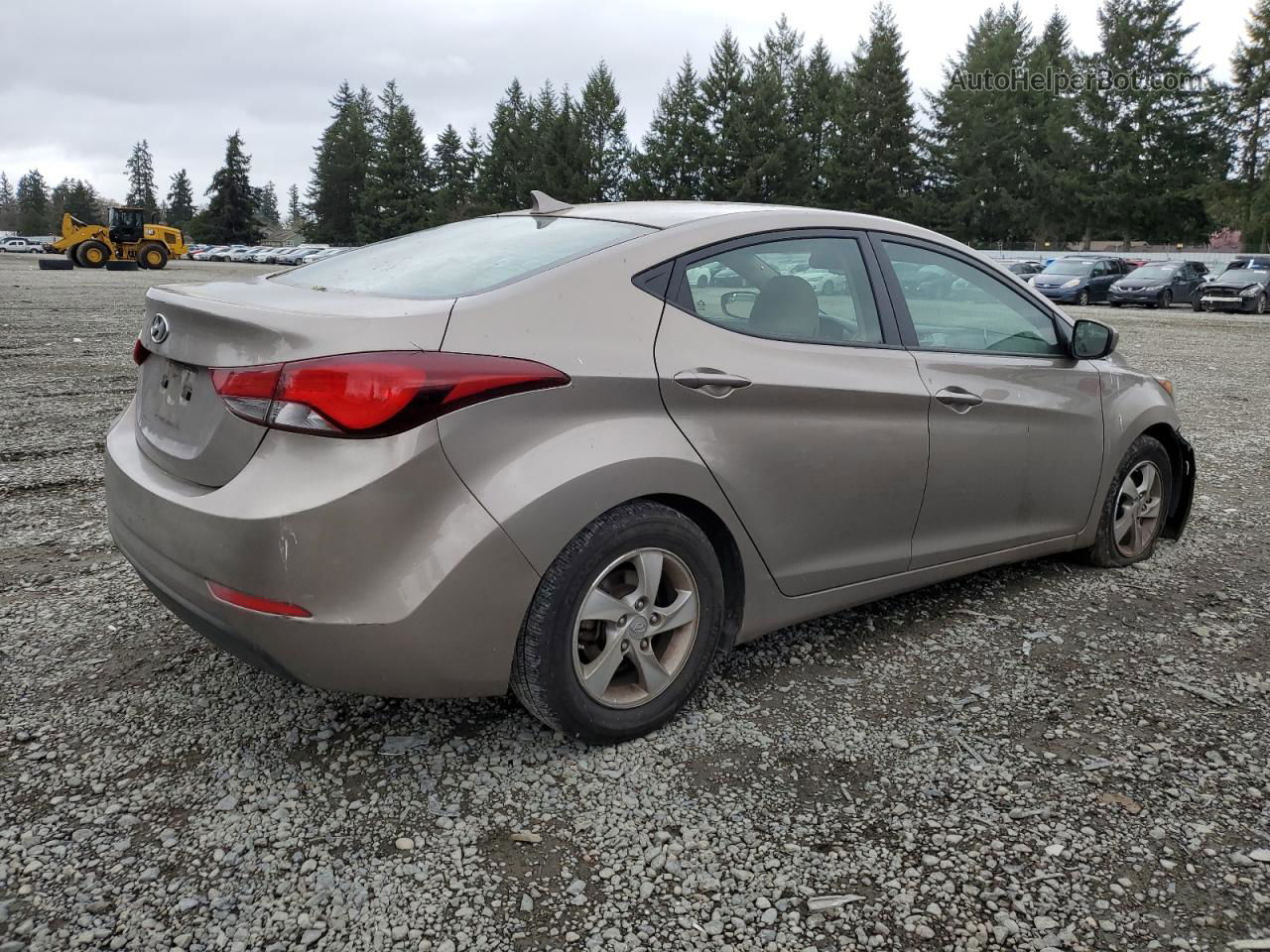 2014 Hyundai Elantra Se Cream vin: 5NPDH4AE2EH485361