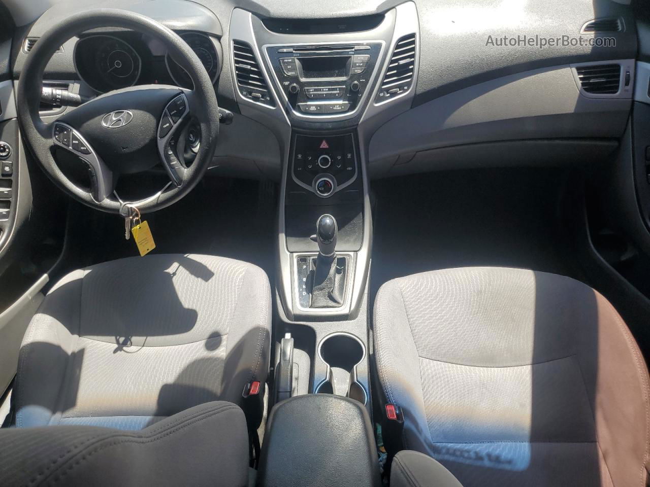 2014 Hyundai Elantra Se Серебряный vin: 5NPDH4AE2EH496909