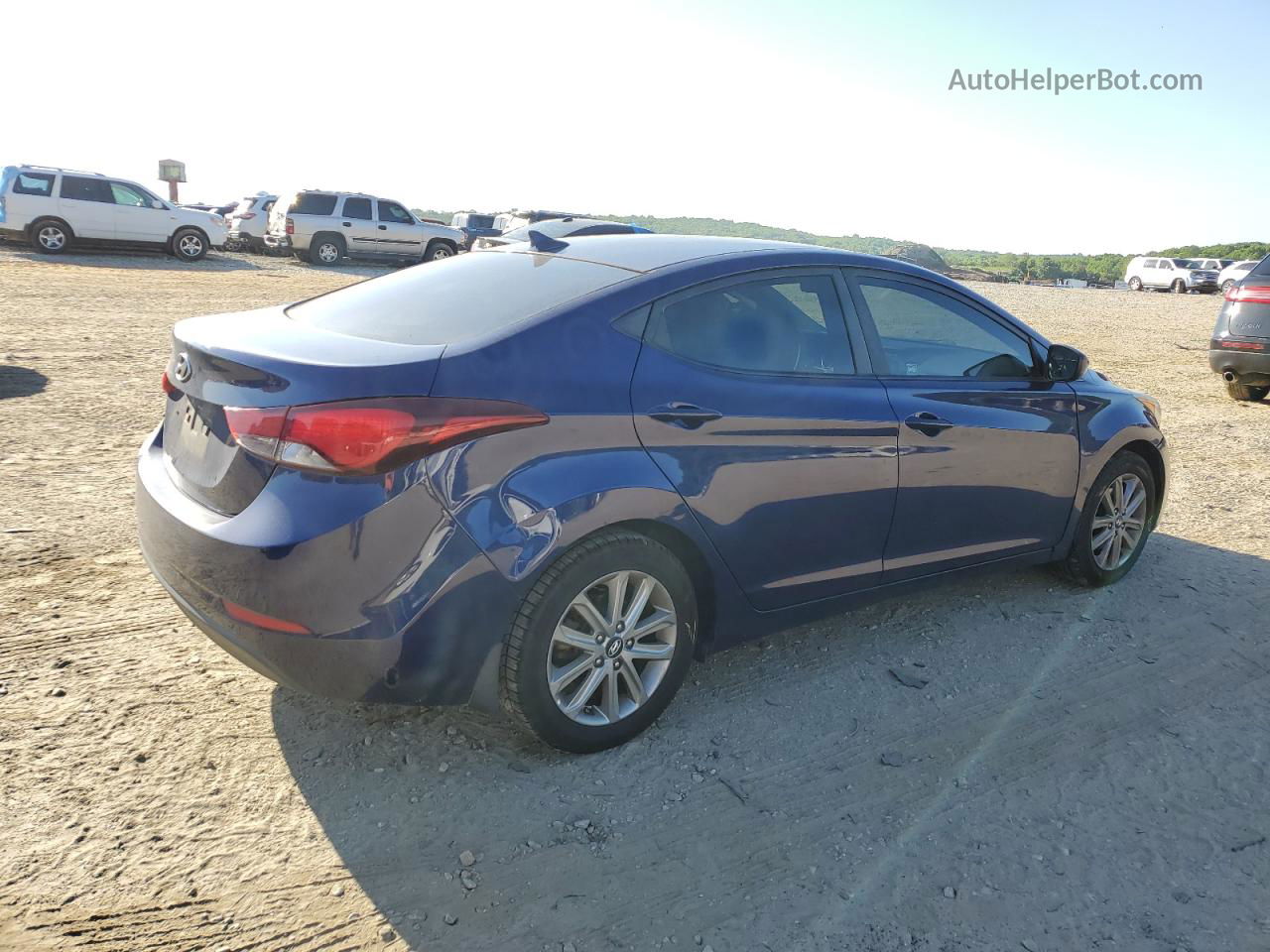 2014 Hyundai Elantra Se Blue vin: 5NPDH4AE2EH513448