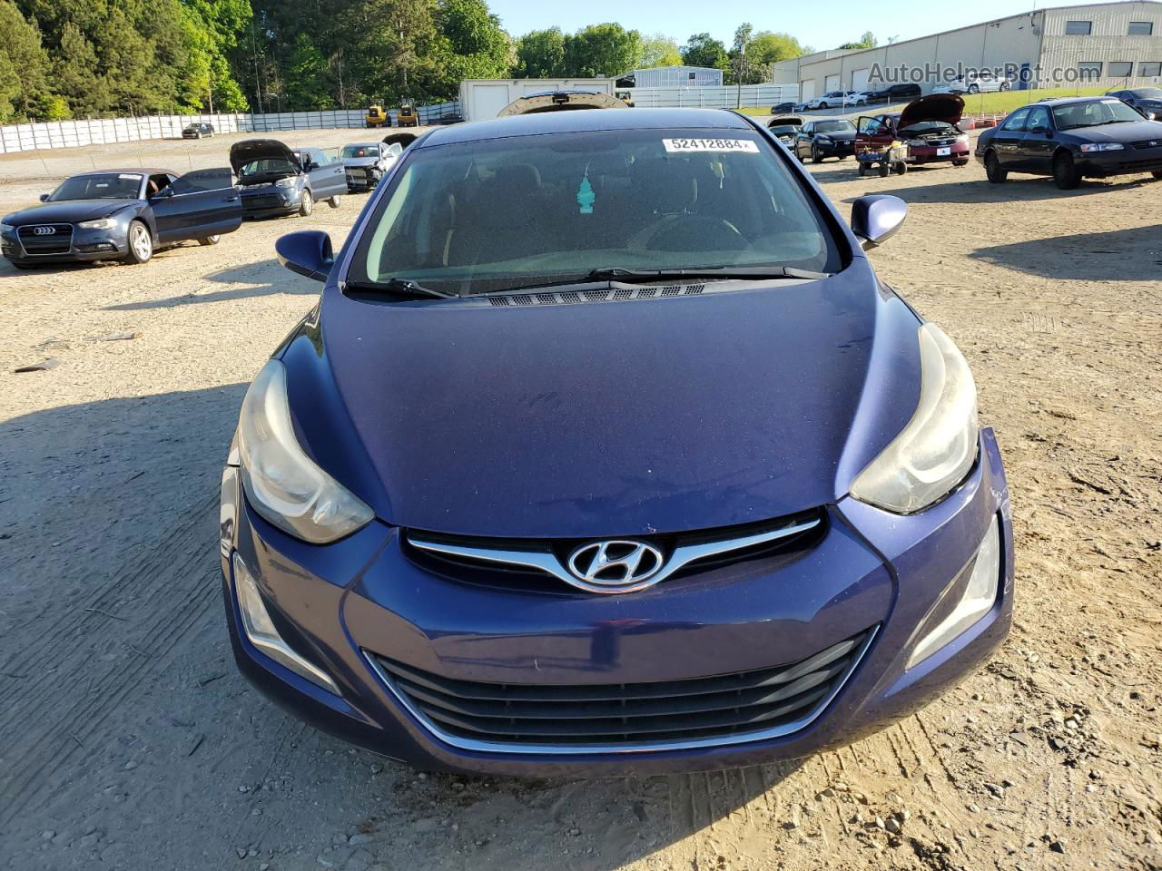 2014 Hyundai Elantra Se Blue vin: 5NPDH4AE2EH513448