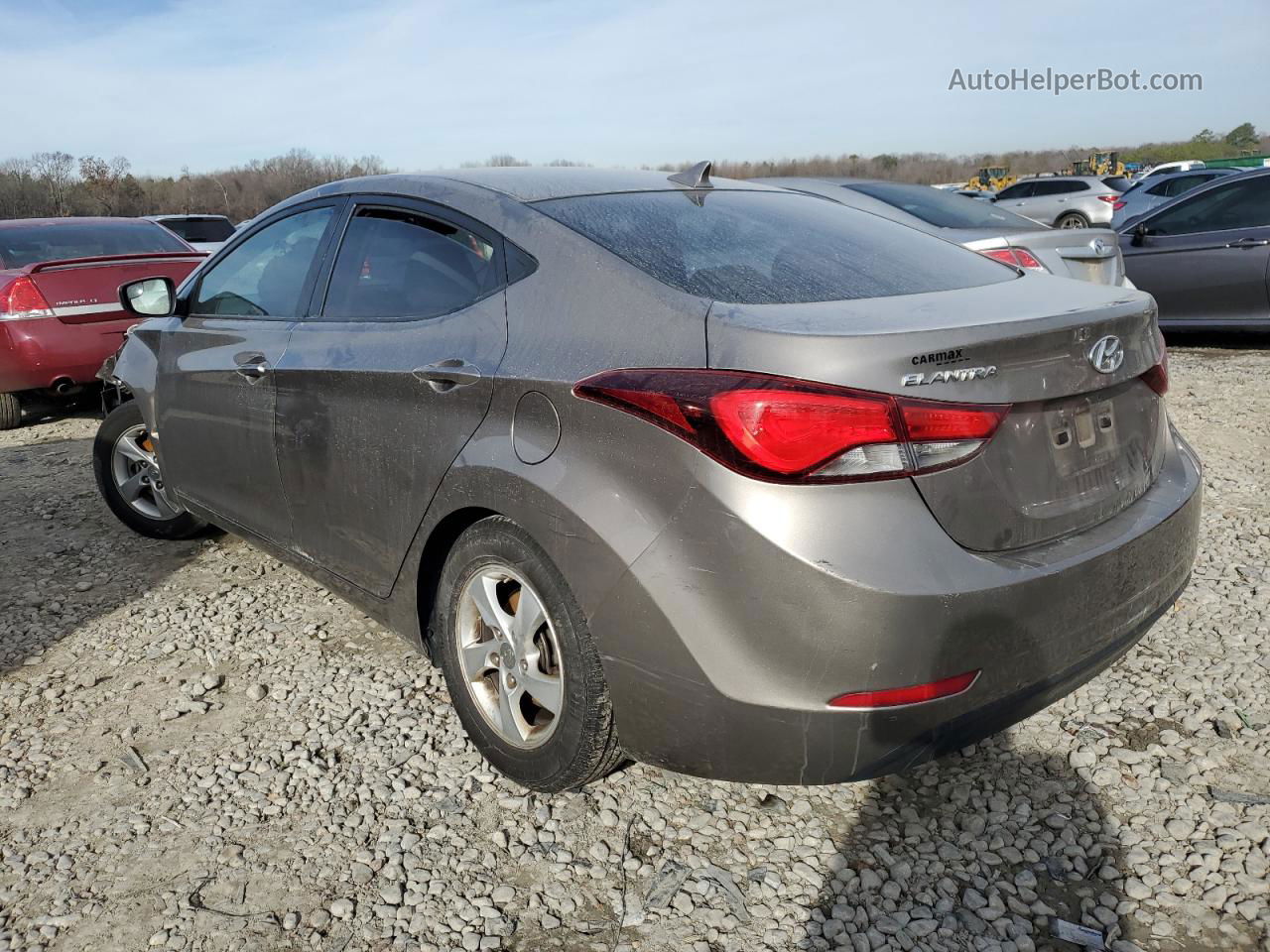 2014 Hyundai Elantra Se Желто-коричневый vin: 5NPDH4AE2EH518486