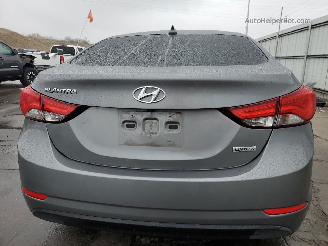 2014 Hyundai Elantra Se Gray vin: 5NPDH4AE2EH520657