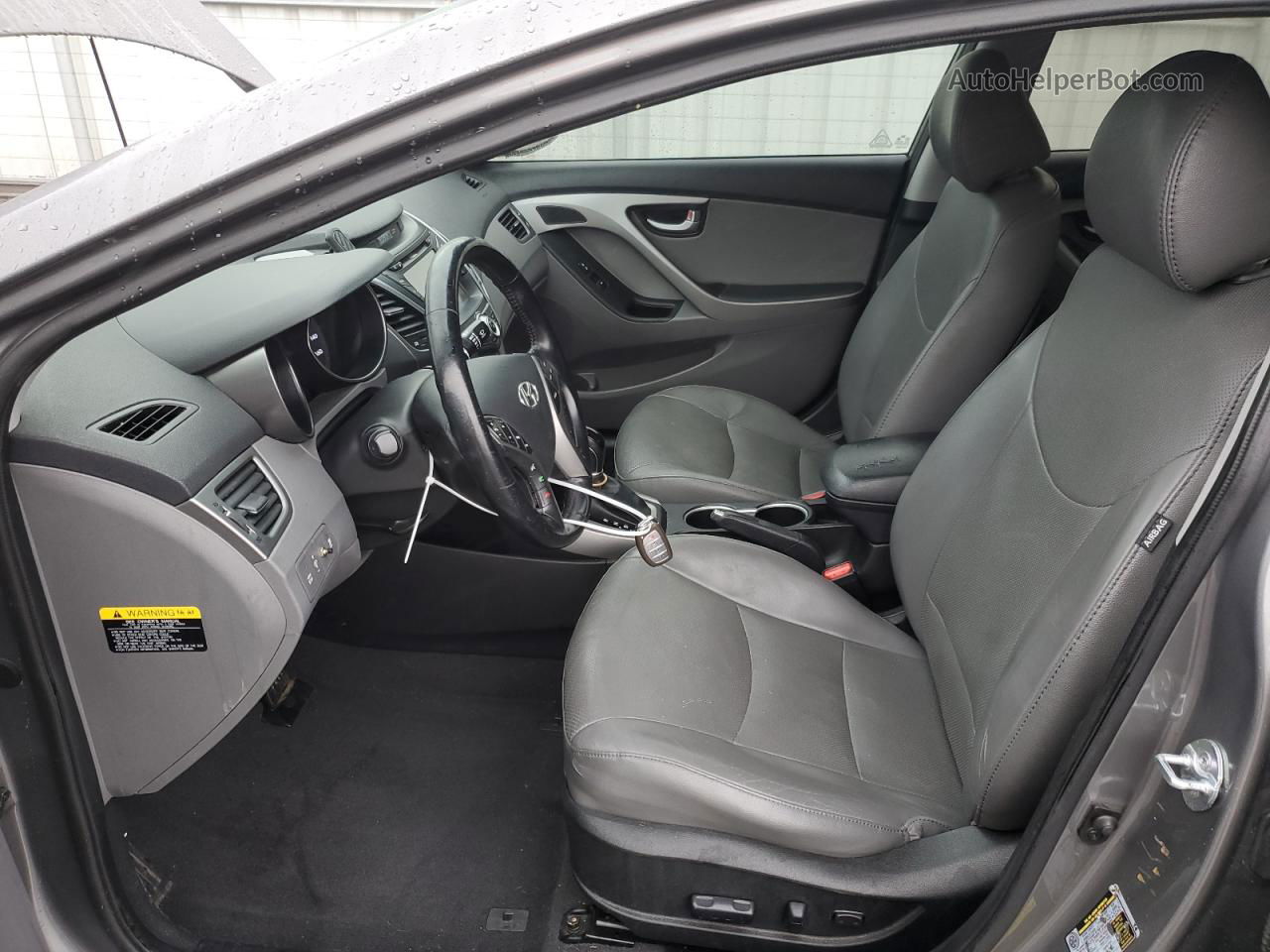 2014 Hyundai Elantra Se Gray vin: 5NPDH4AE2EH520657