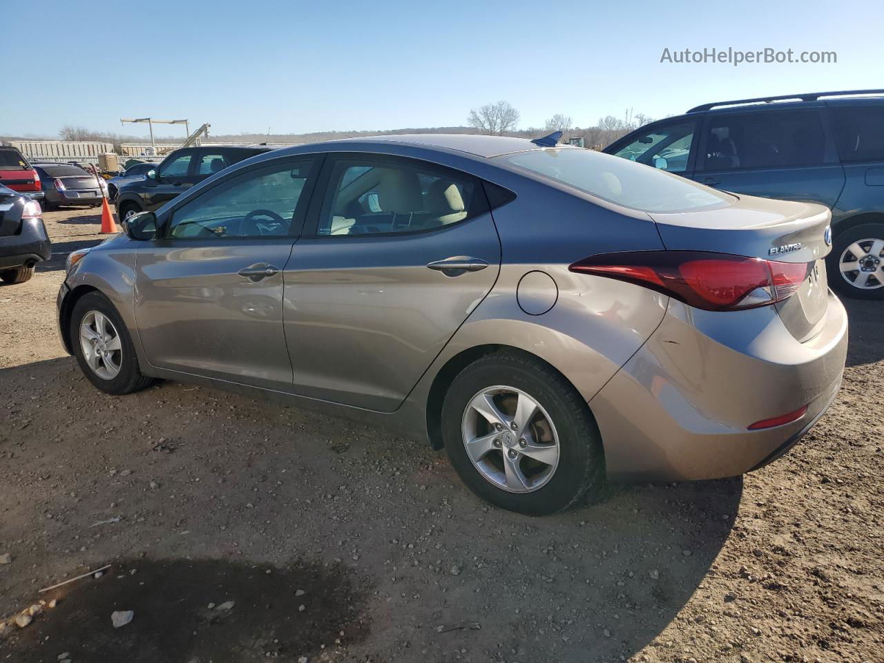 2014 Hyundai Elantra Se Серебряный vin: 5NPDH4AE2EH523185