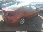 2014 Hyundai Elantra Se Red vin: 5NPDH4AE2EH540679