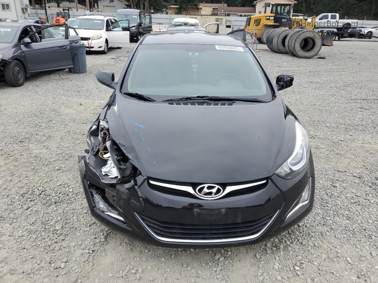 2014 Hyundai Elantra Se Black vin: 5NPDH4AE2EH541105