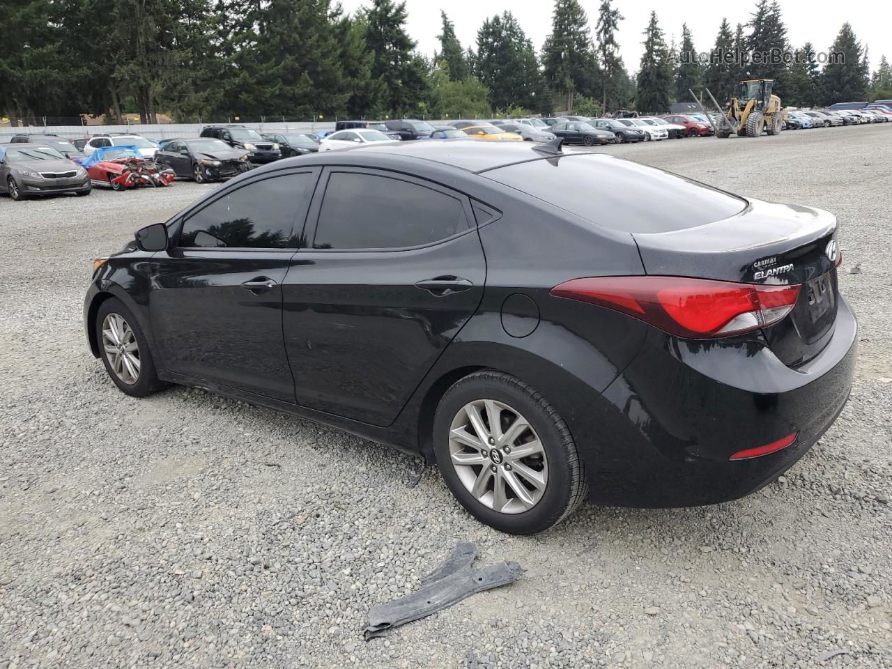 2014 Hyundai Elantra Se Black vin: 5NPDH4AE2EH541105