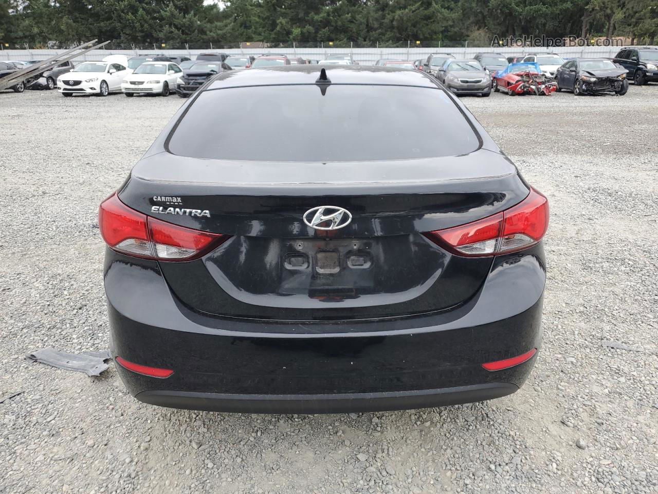 2014 Hyundai Elantra Se Black vin: 5NPDH4AE2EH541105