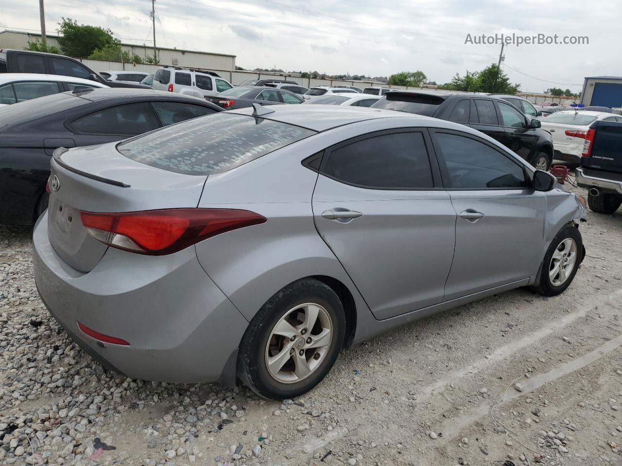 2015 Hyundai Elantra Se Серебряный vin: 5NPDH4AE2FH607377