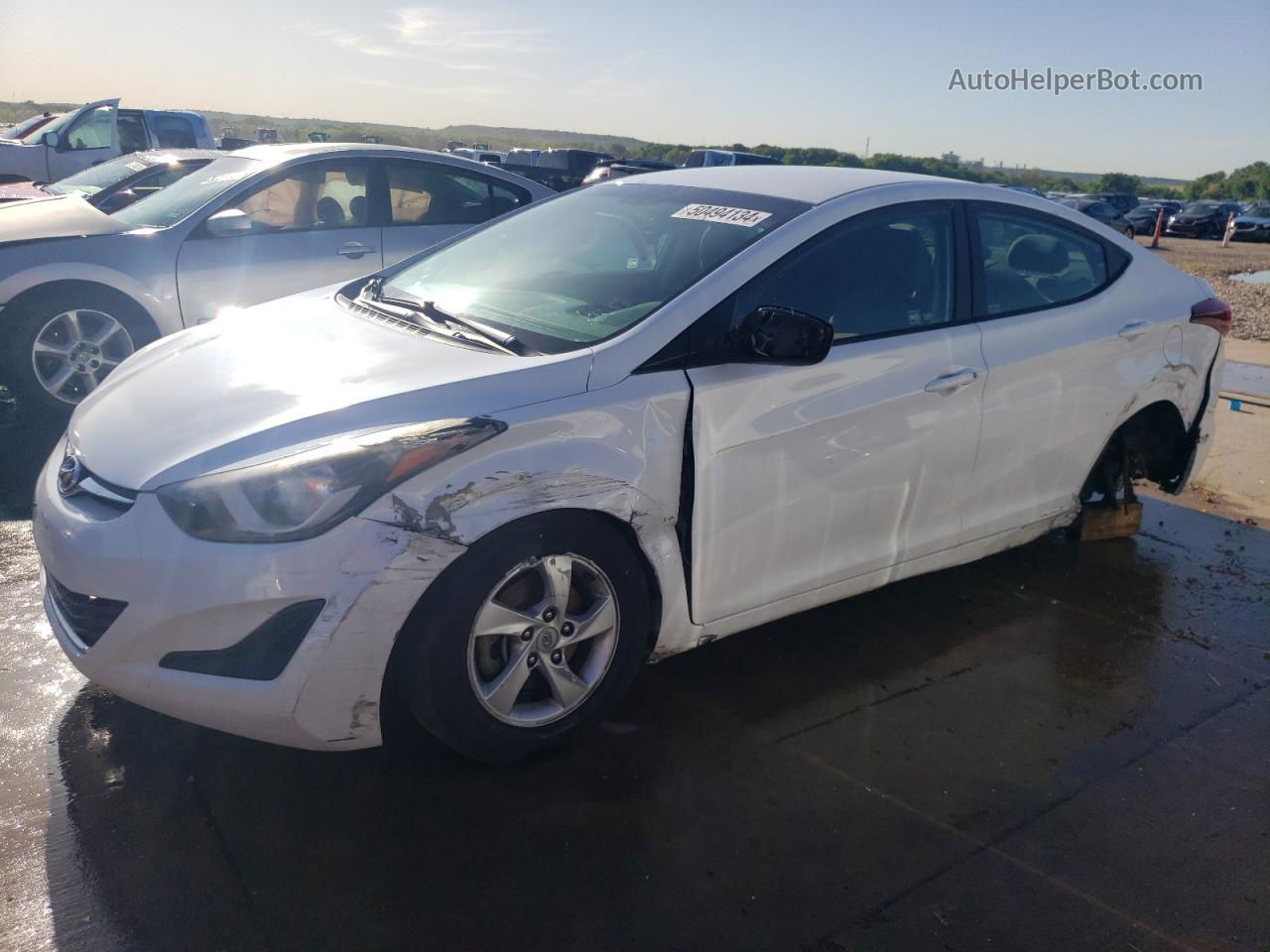 2015 Hyundai Elantra Se White vin: 5NPDH4AE2FH621151