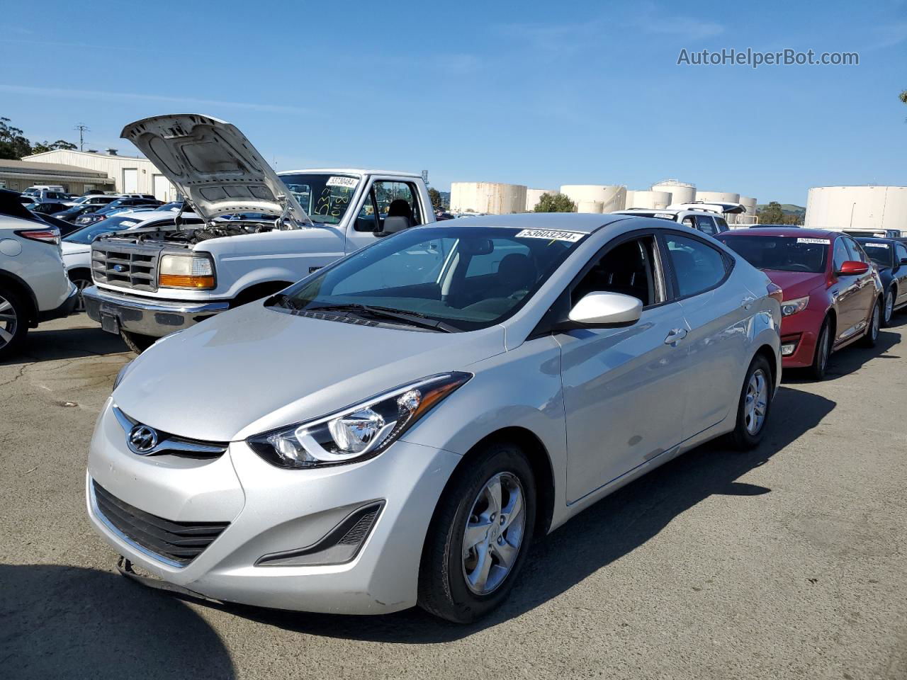 2015 Hyundai Elantra Se Silver vin: 5NPDH4AE2FH643313