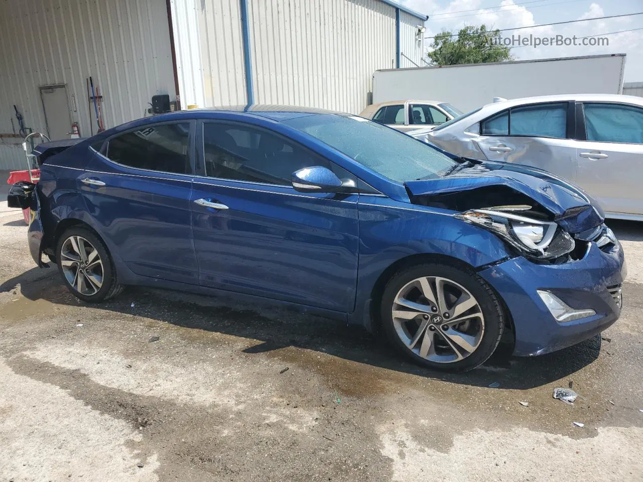 2016 Hyundai Elantra Se Синий vin: 5NPDH4AE2GH658718