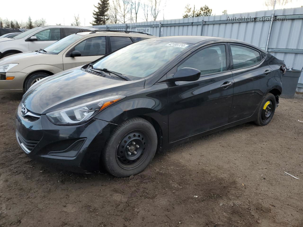 2016 Hyundai Elantra Se Black vin: 5NPDH4AE2GH661604