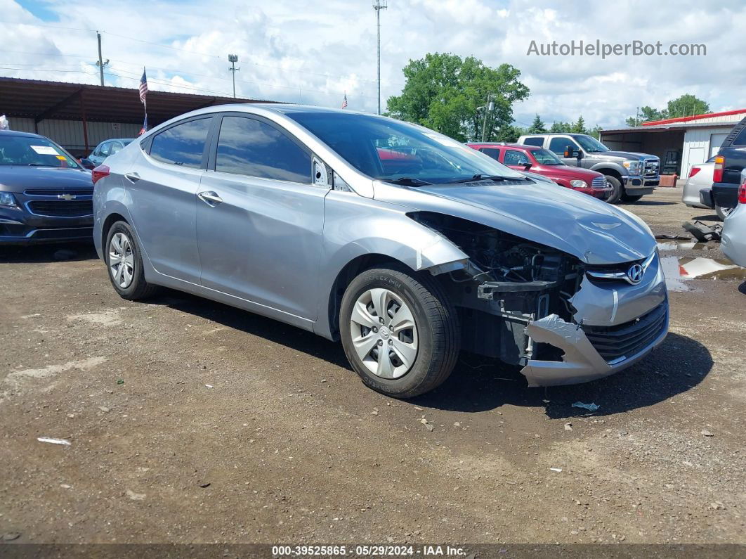 2016 Hyundai Elantra Se Серебряный vin: 5NPDH4AE2GH669797