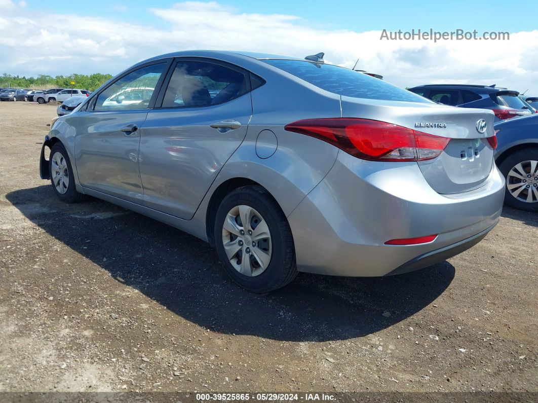 2016 Hyundai Elantra Se Серебряный vin: 5NPDH4AE2GH669797