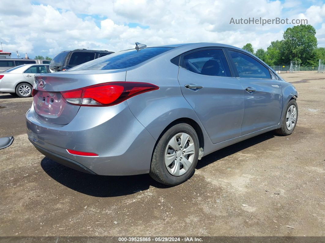 2016 Hyundai Elantra Se Серебряный vin: 5NPDH4AE2GH669797