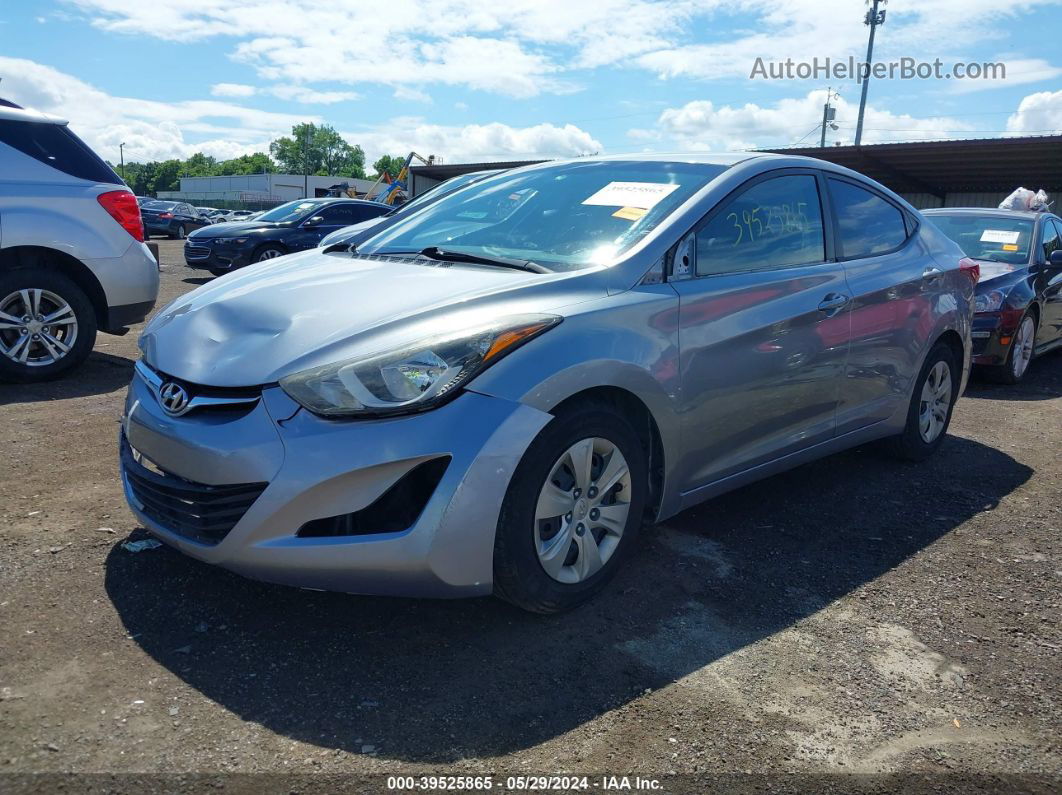 2016 Hyundai Elantra Se Серебряный vin: 5NPDH4AE2GH669797