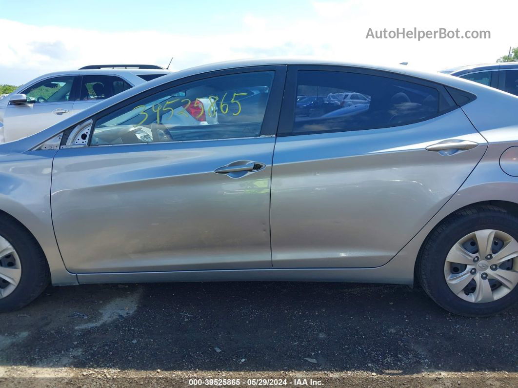 2016 Hyundai Elantra Se Серебряный vin: 5NPDH4AE2GH669797