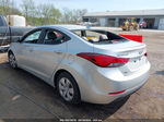 2016 Hyundai Elantra Se Silver vin: 5NPDH4AE2GH674496