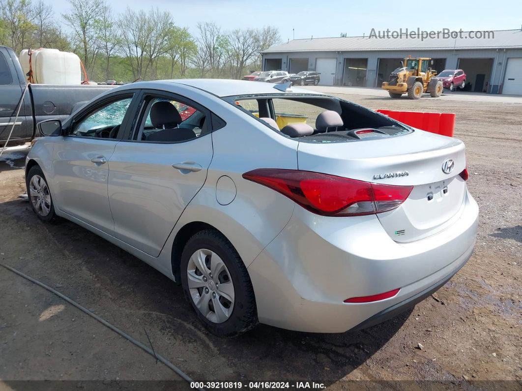 2016 Hyundai Elantra Se Серебряный vin: 5NPDH4AE2GH674496