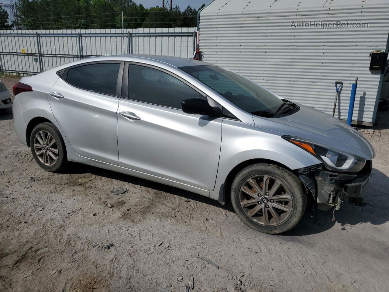 2016 Hyundai Elantra Se Silver vin: 5NPDH4AE2GH679374