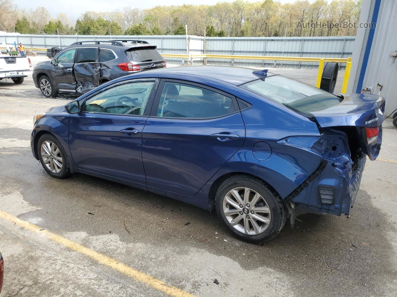 2016 Hyundai Elantra Se Синий vin: 5NPDH4AE2GH684266