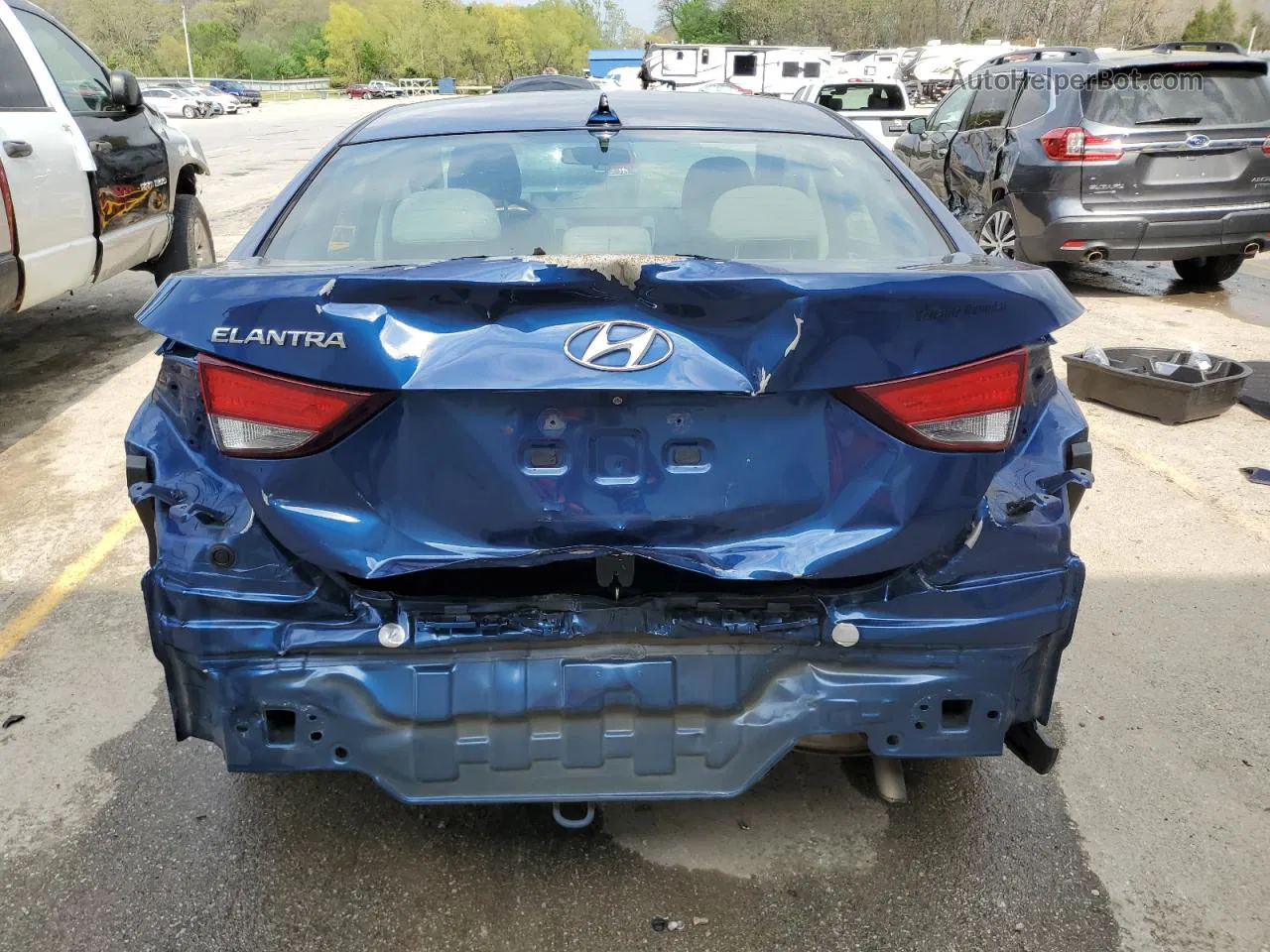 2016 Hyundai Elantra Se Синий vin: 5NPDH4AE2GH684266