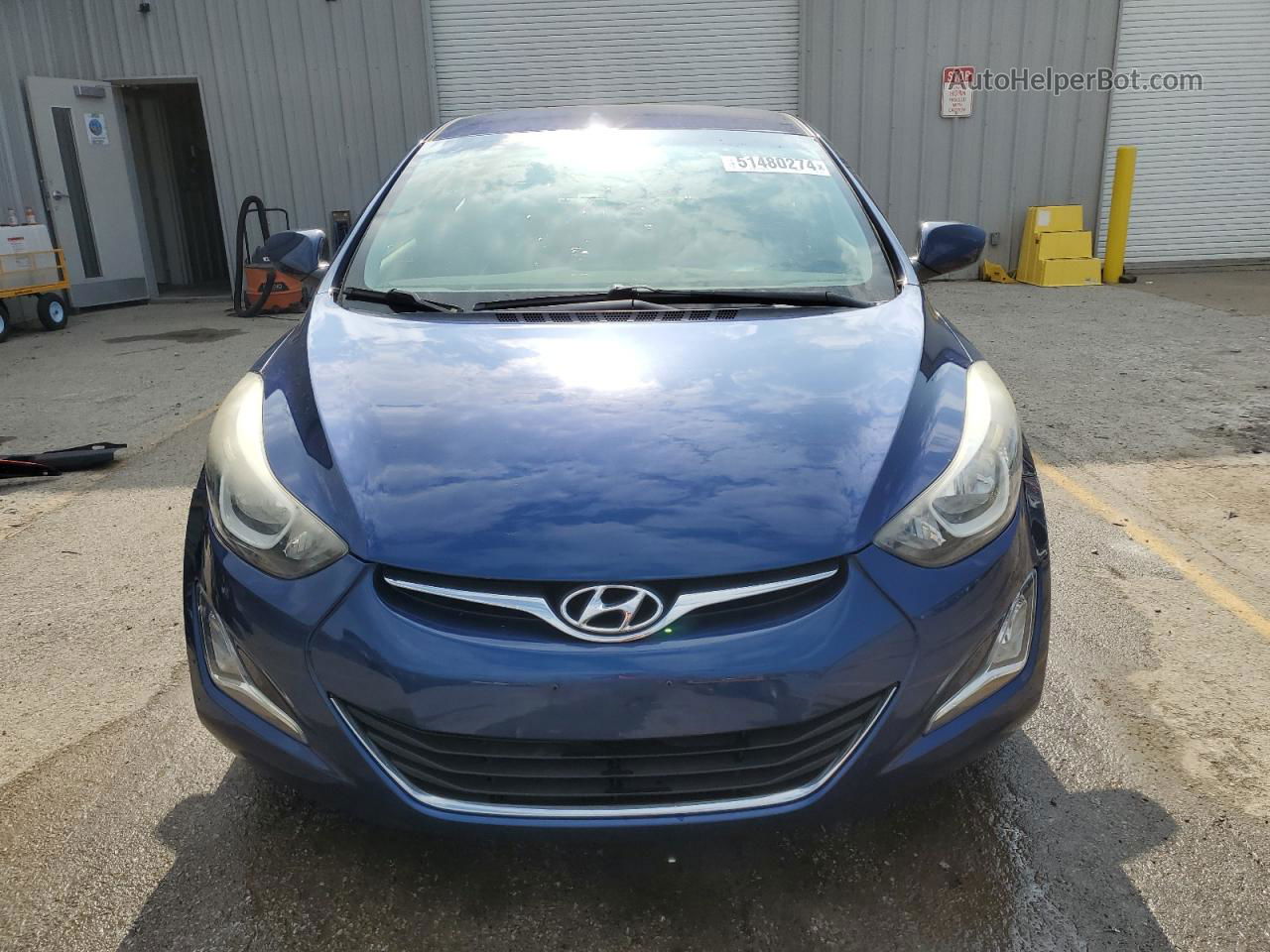 2016 Hyundai Elantra Se Синий vin: 5NPDH4AE2GH684266