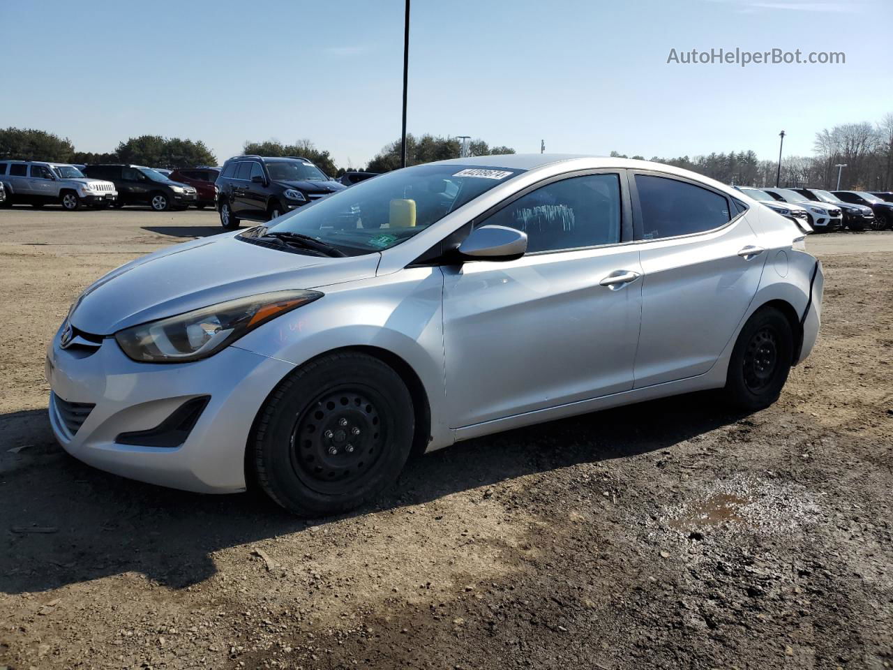 2016 Hyundai Elantra Se Серебряный vin: 5NPDH4AE2GH695087