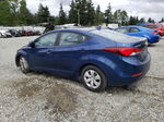 2016 Hyundai Elantra Se Blue vin: 5NPDH4AE2GH700434