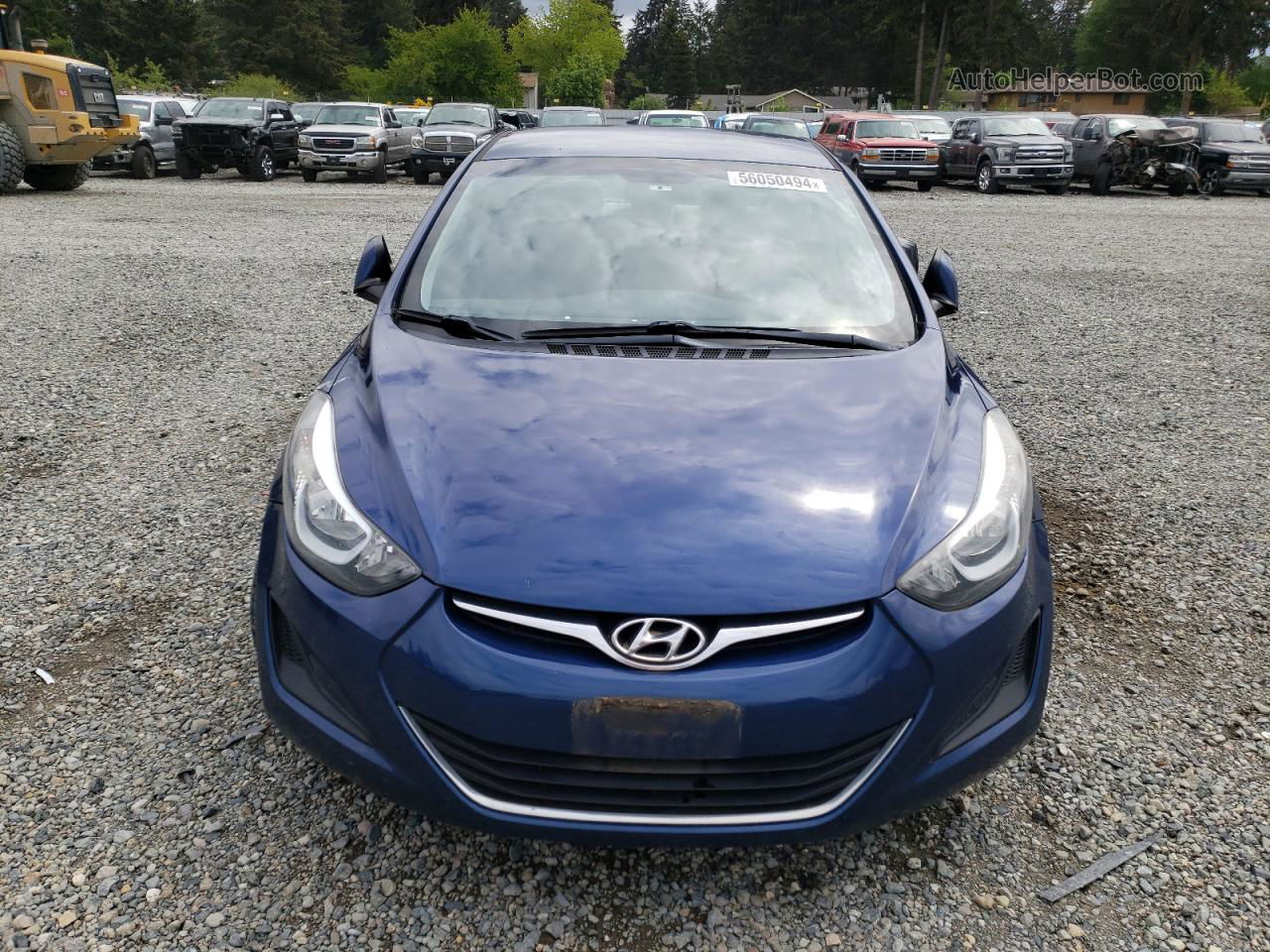 2016 Hyundai Elantra Se Blue vin: 5NPDH4AE2GH700434