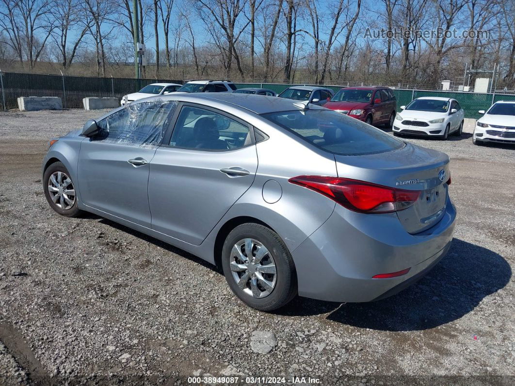 2016 Hyundai Elantra Se Gray vin: 5NPDH4AE2GH706590