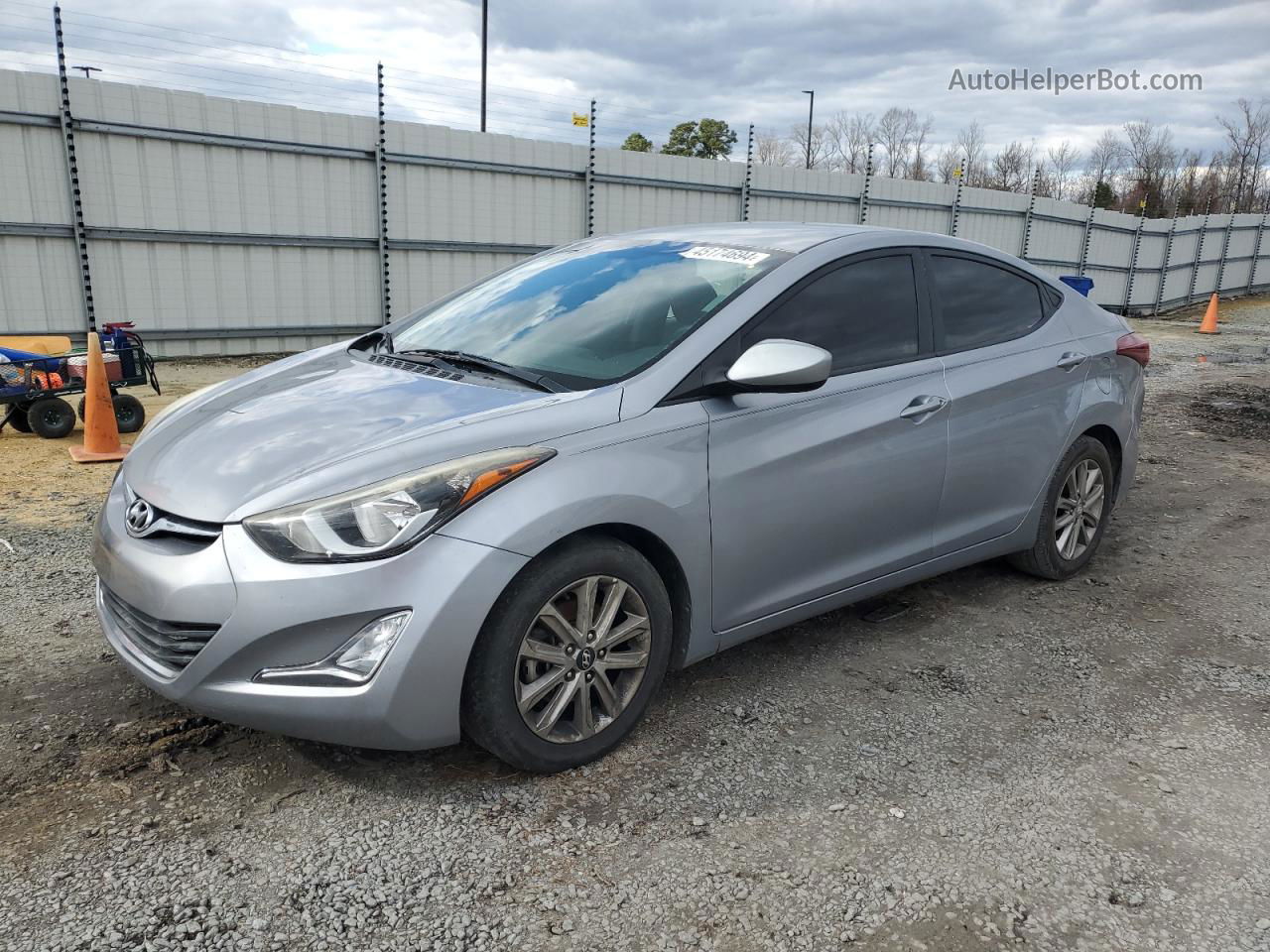 2016 Hyundai Elantra Se Серебряный vin: 5NPDH4AE2GH729903