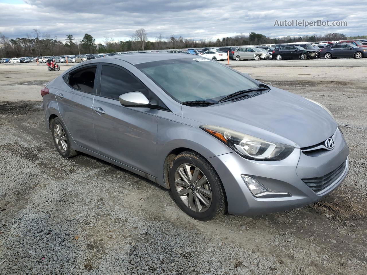 2016 Hyundai Elantra Se Серебряный vin: 5NPDH4AE2GH729903