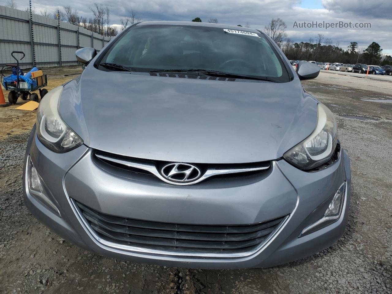 2016 Hyundai Elantra Se Серебряный vin: 5NPDH4AE2GH729903