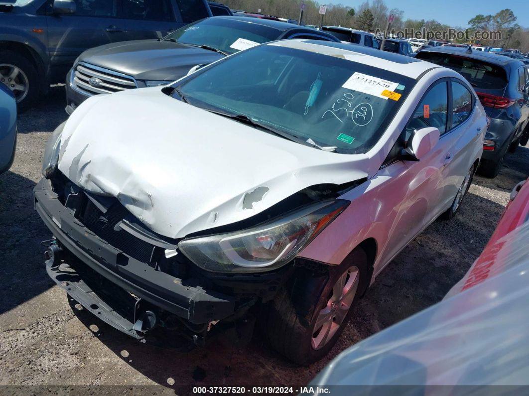 2016 Hyundai Elantra Value Edition White vin: 5NPDH4AE2GH732963